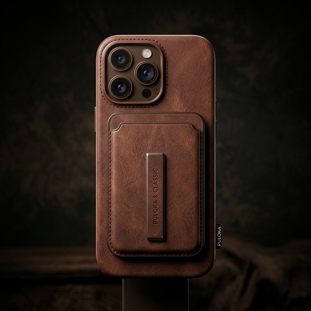Leather Wallet Case by Puloka